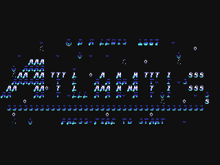 Atlantis title screen for Commodore 64